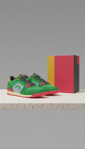 Fresh green signature sneakers