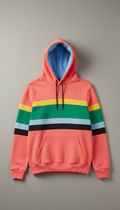Pop coral limited-edition hoodie
