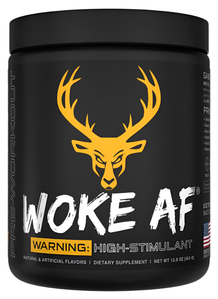 Bucked Up WOKE AF High-Stimulant Pre-Workout - Intense Energy & Focus